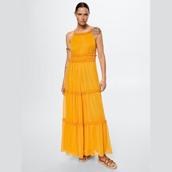 RARE!!! MANGO Halter Neck Maxi Dress NWT - Picture 15 of 16